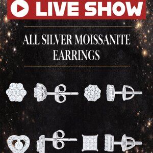 Show Special 925 Sterling Silver Moissanite Earrings